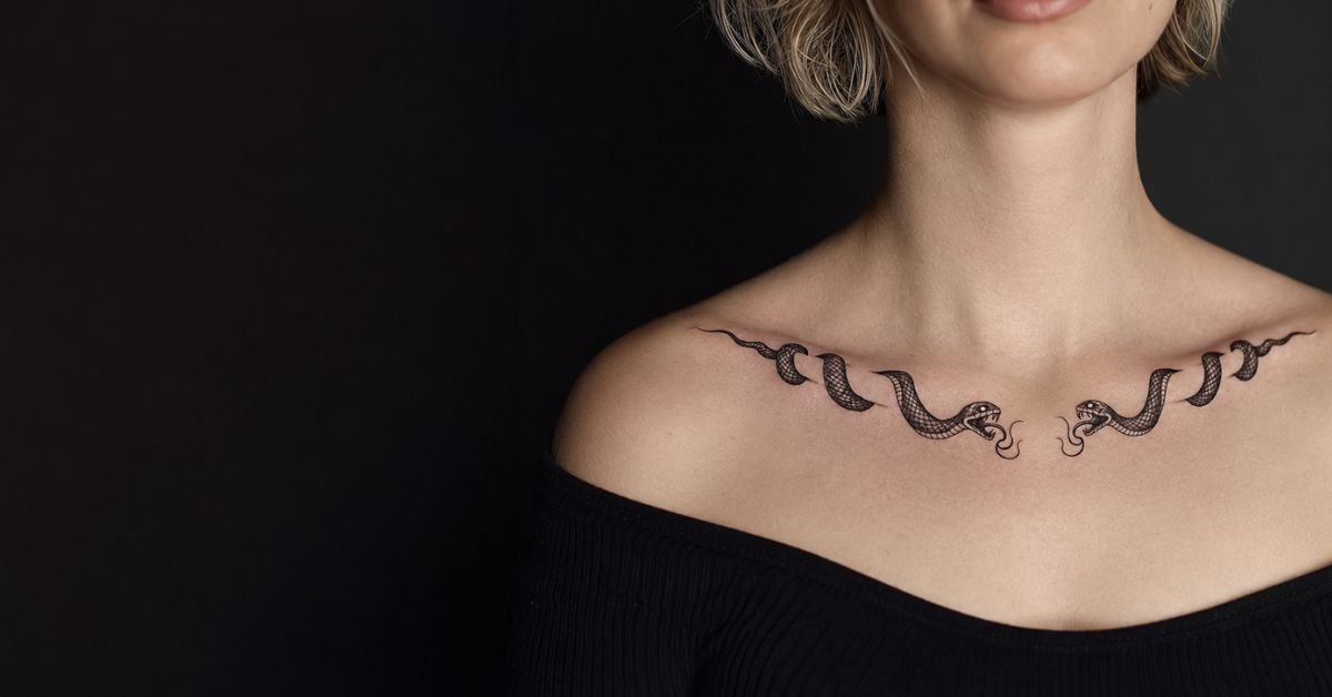 Collarbone Tattoo Placement Ideas for Women: Designs and Care