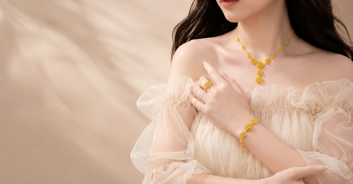 Gold Rose Jewellery Set Ideas 2026: Floral Styling Guide