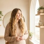 Woman with restored hair after the best luxury hair treatments for damaged hair